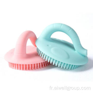 Bébé silicone doux baignade de douche de massage brosse de nettoyage